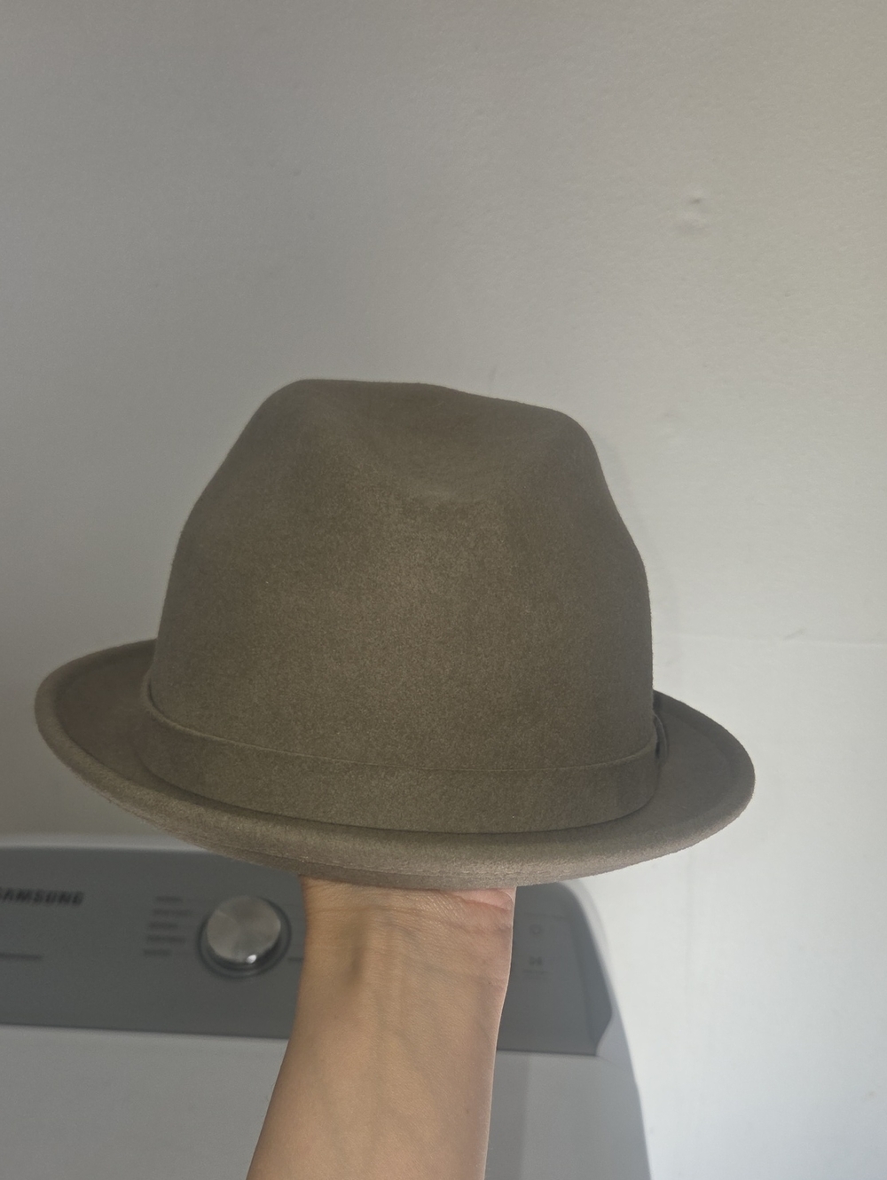Kangol Olive Green Wool Fedora LiteFelt Player Size XL 5122BC Made in USA